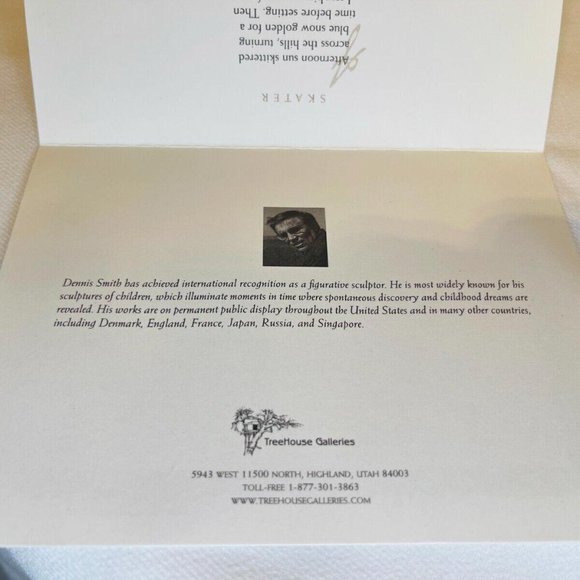 2002 Olympic Dreams Skater Figurine Dennis Smith Porcelain Ice Skater - Picture 6 of 7